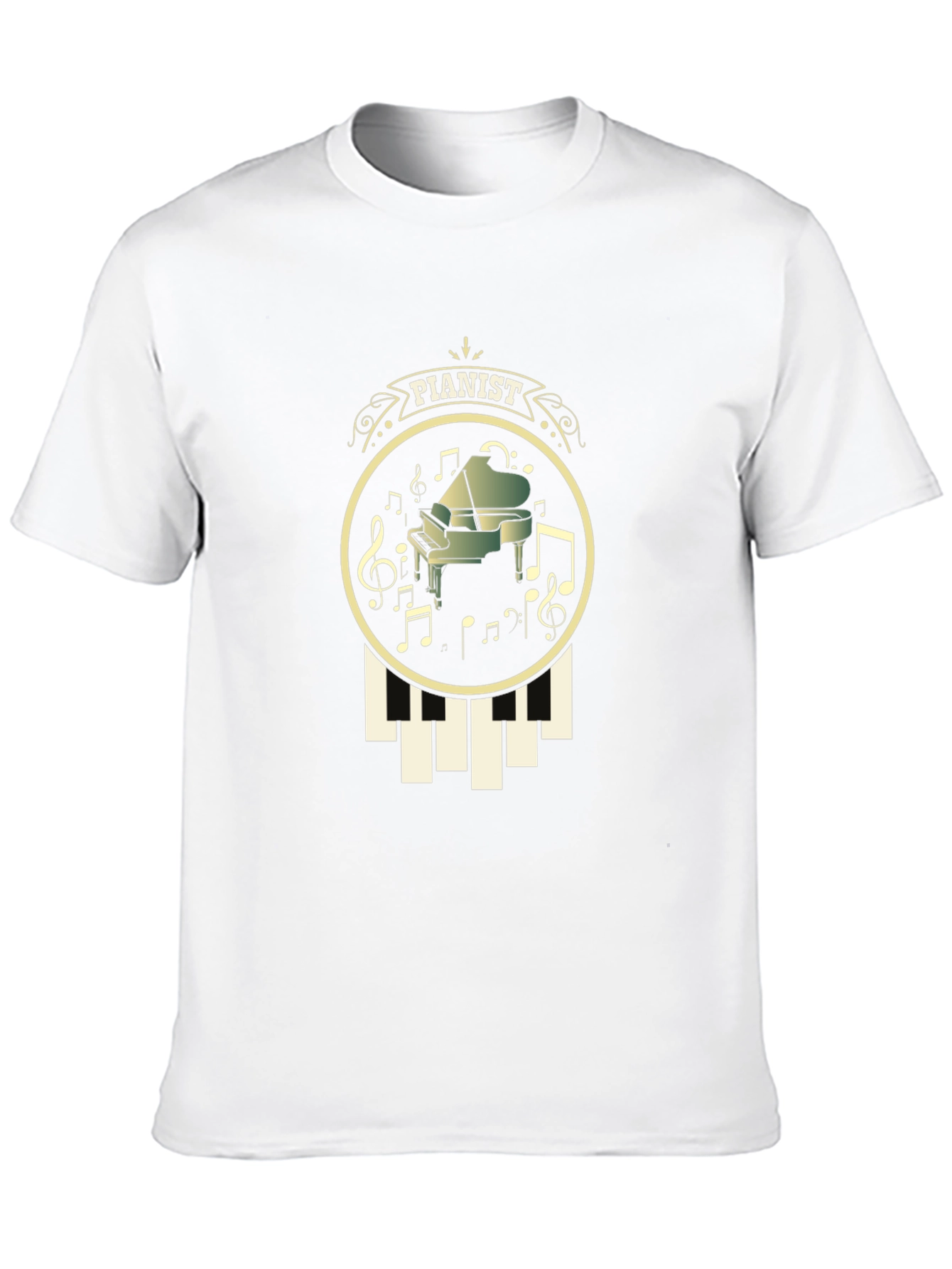 Pianist Graphic T-Shirt - Music Lover Tee
