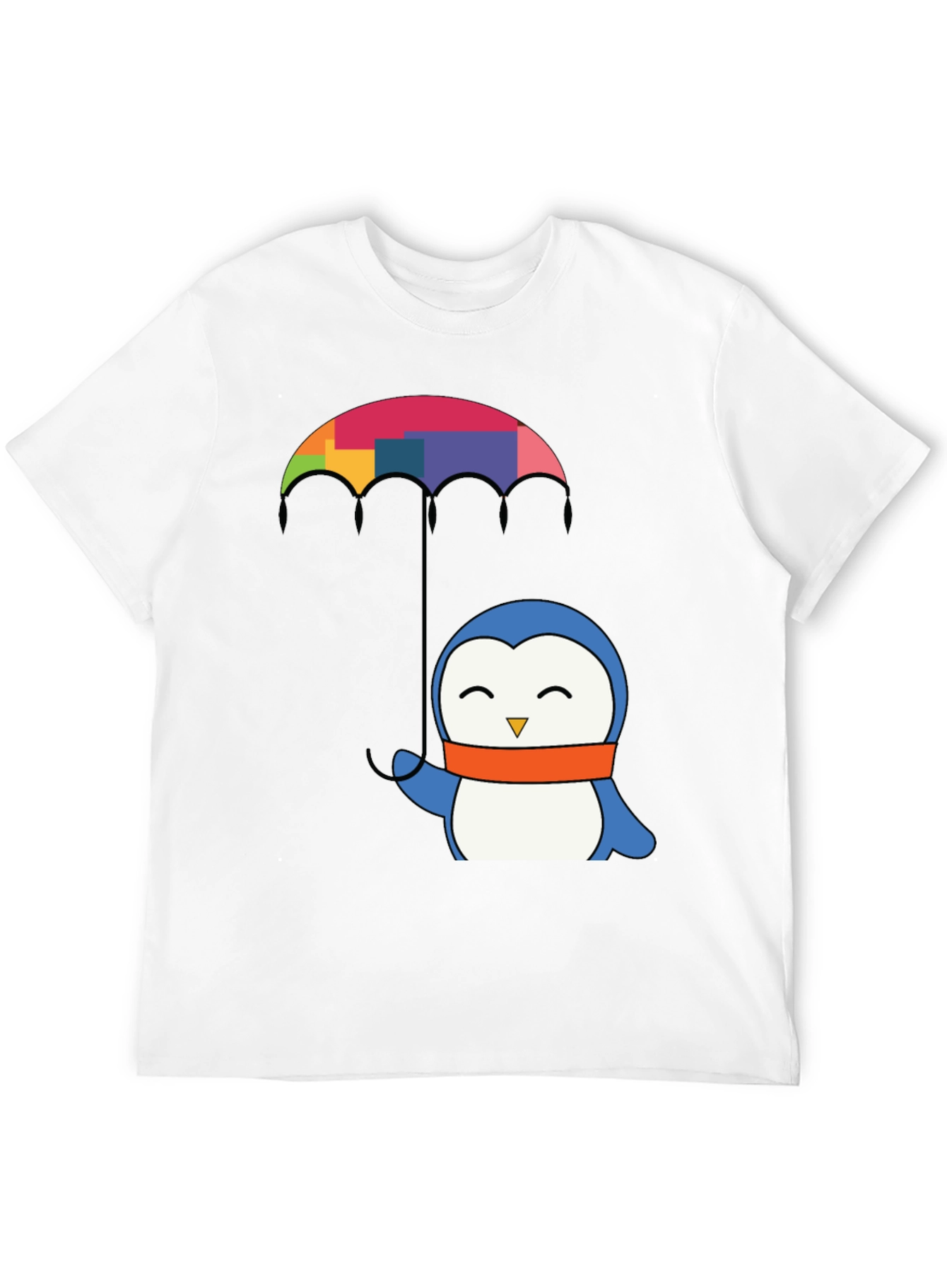 Penguin Umbrella Graphic Tee - Black