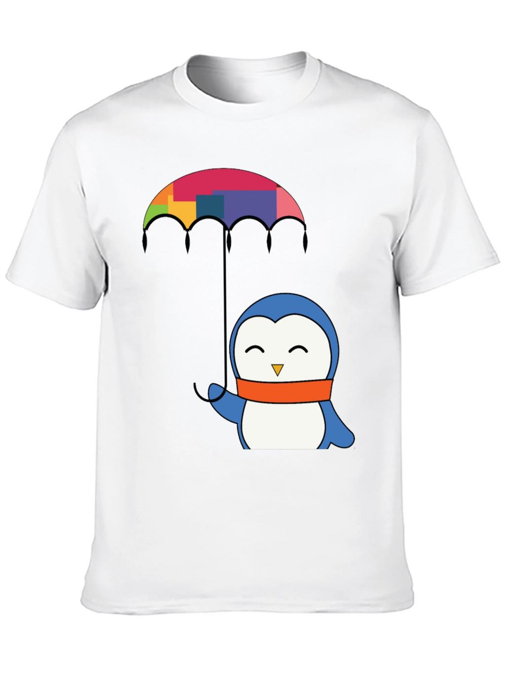 Penguin Umbrella Graphic Tee - Black