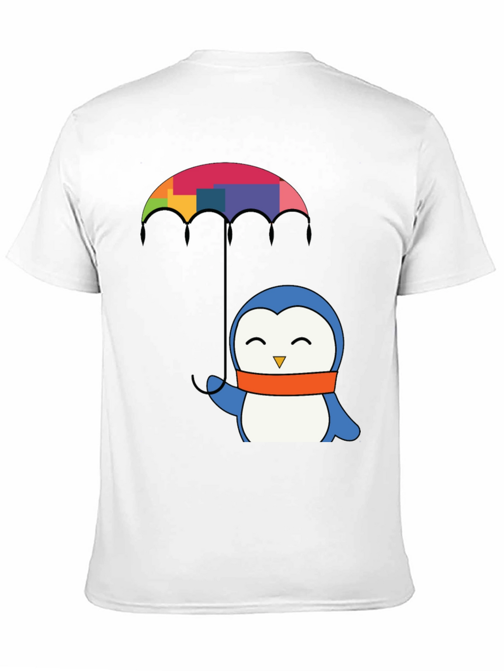 Penguin Umbrella Graphic Tee - Black