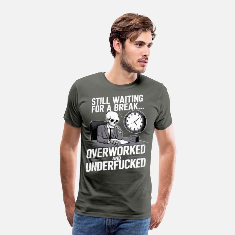 Overworked Skeleton – Tired Office Worker Humor