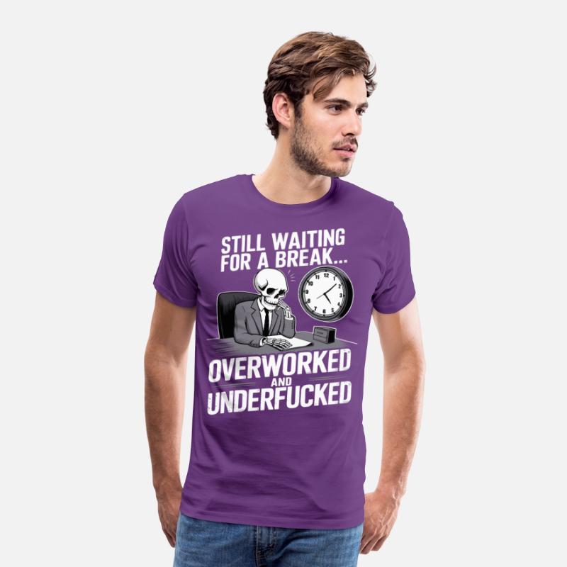 Overworked Skeleton – Tired Office Worker Humor