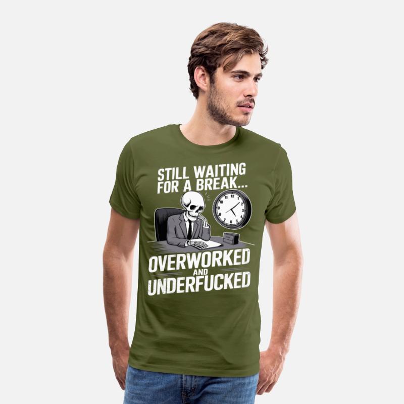 Overworked Skeleton – Tired Office Worker Humor