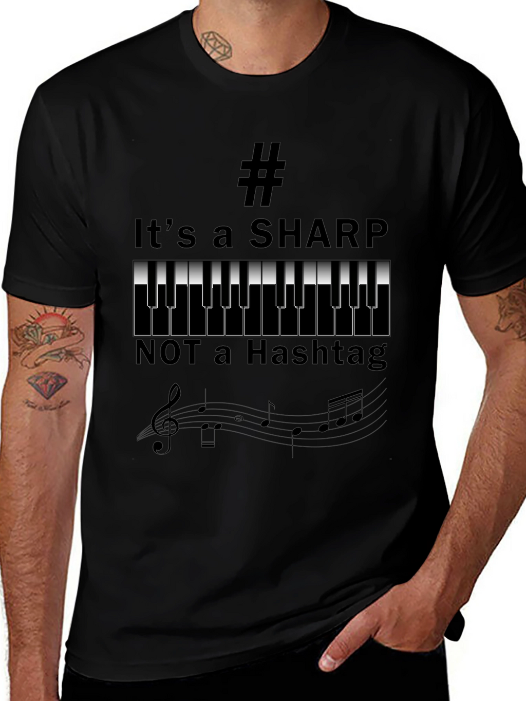 Its a Sharp Music Shirt - Funny Musician Tee
