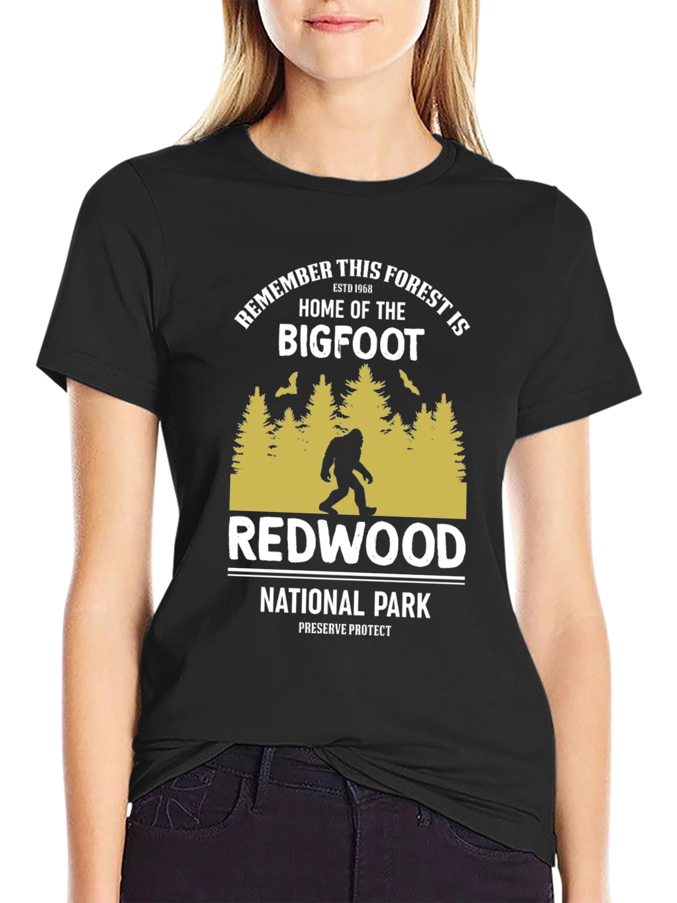 Bigfoot Redwood National Park T-Shirt