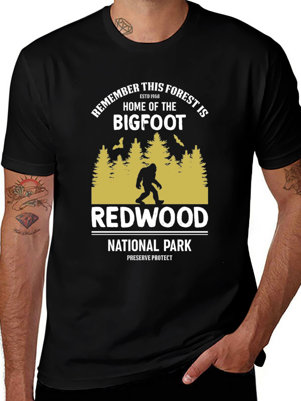 Bigfoot Redwood National Park T-Shirt