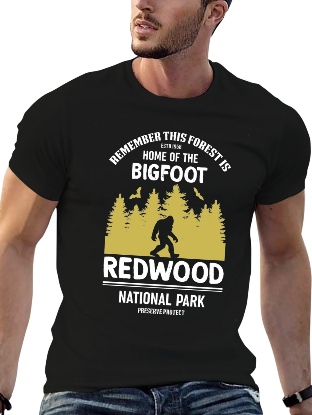 Bigfoot Redwood National Park T-Shirt