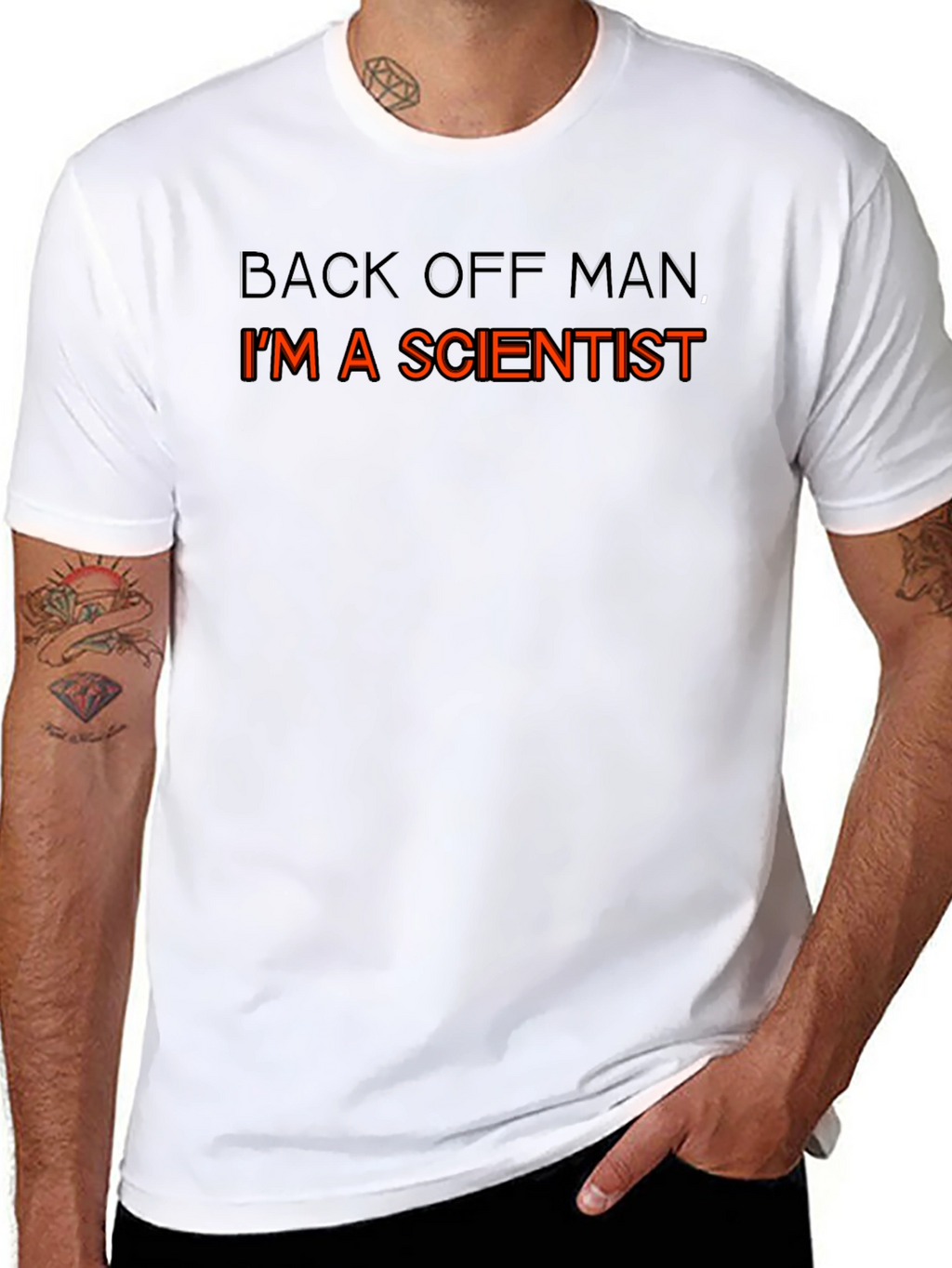 Scientist T-Shirt - Back Off Man Funny Tee