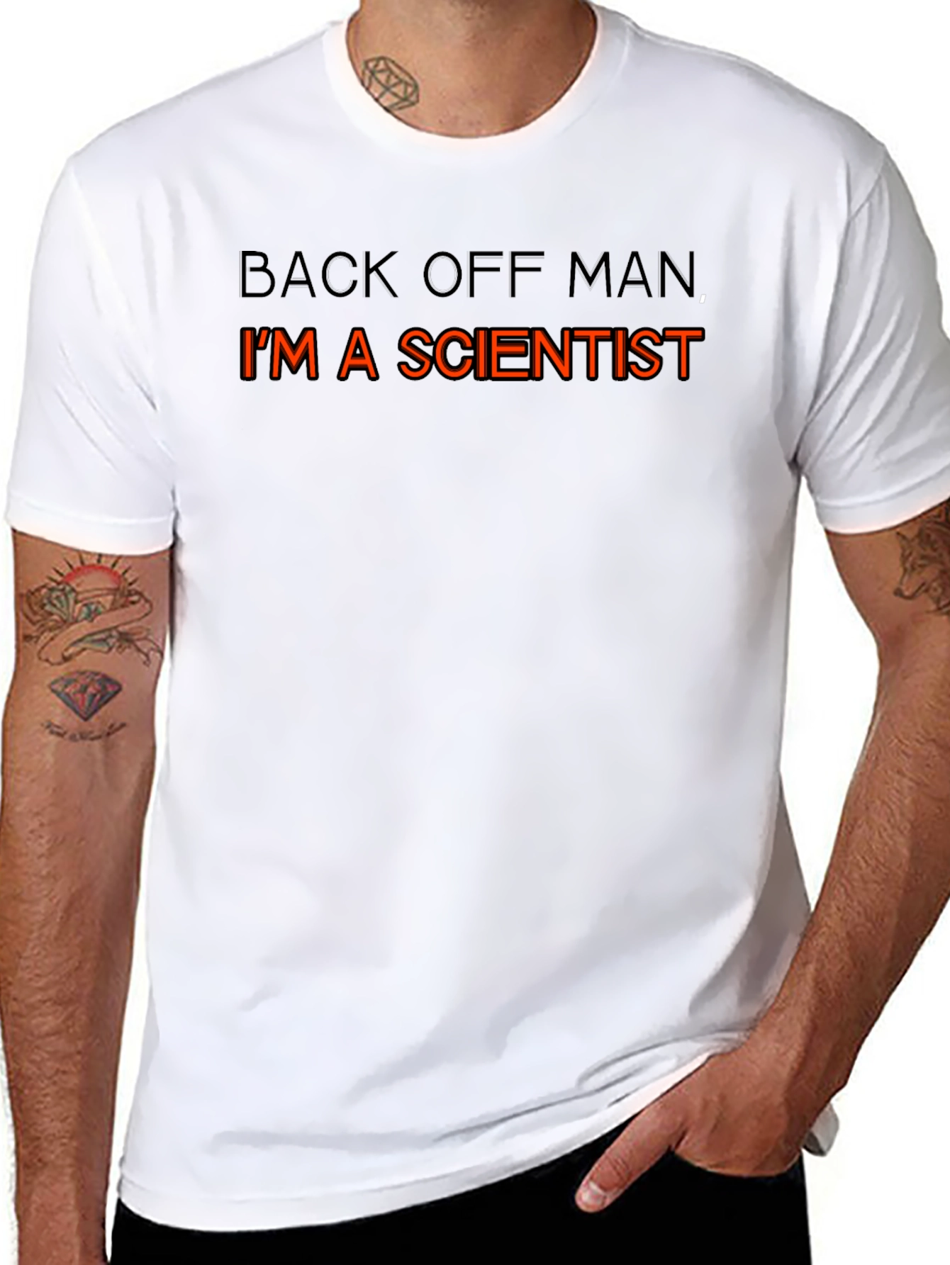 Scientist T-Shirt - Back Off Man Funny Tee