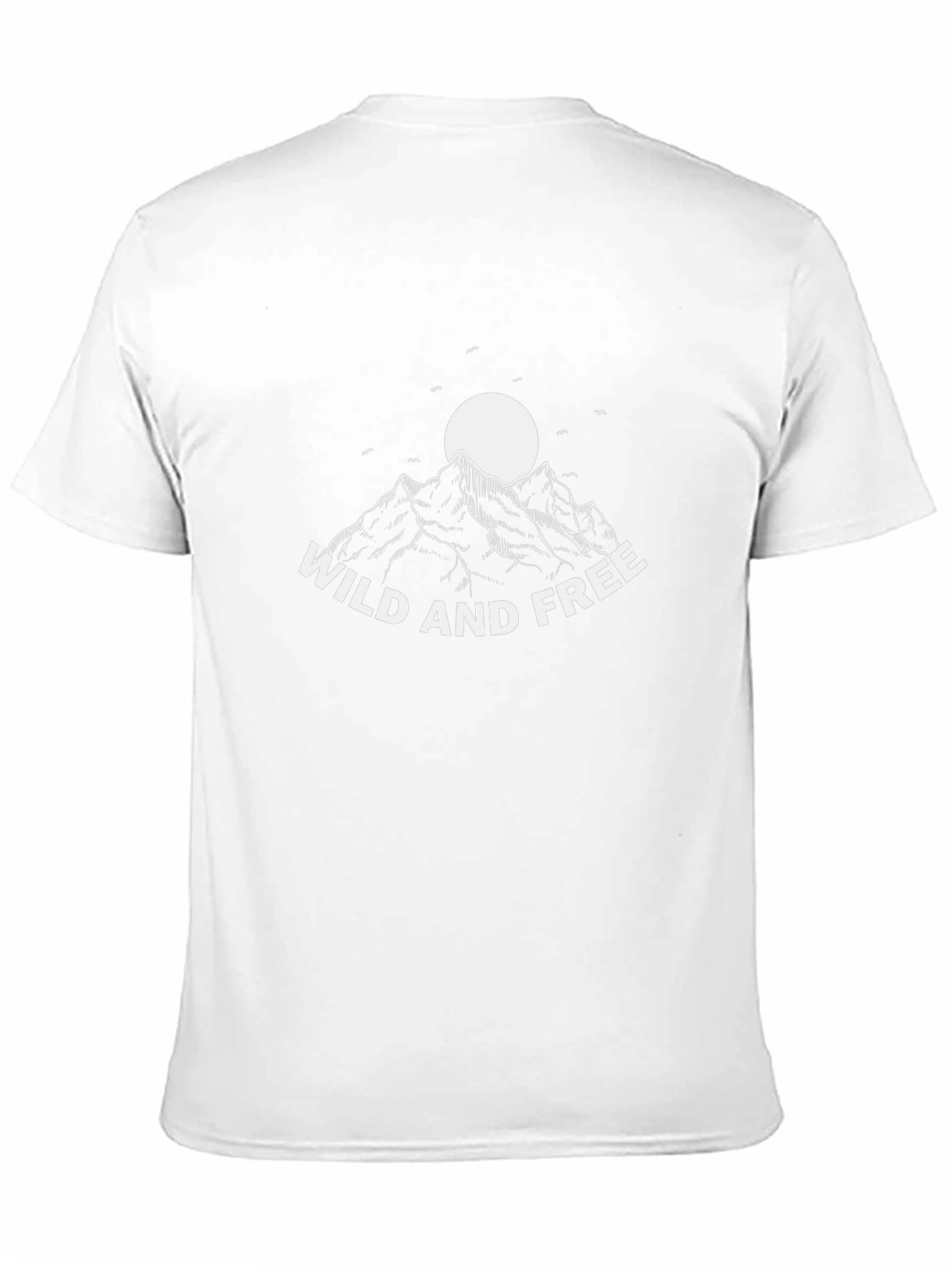 Wild and Free Mountain Graphic Tee - Black