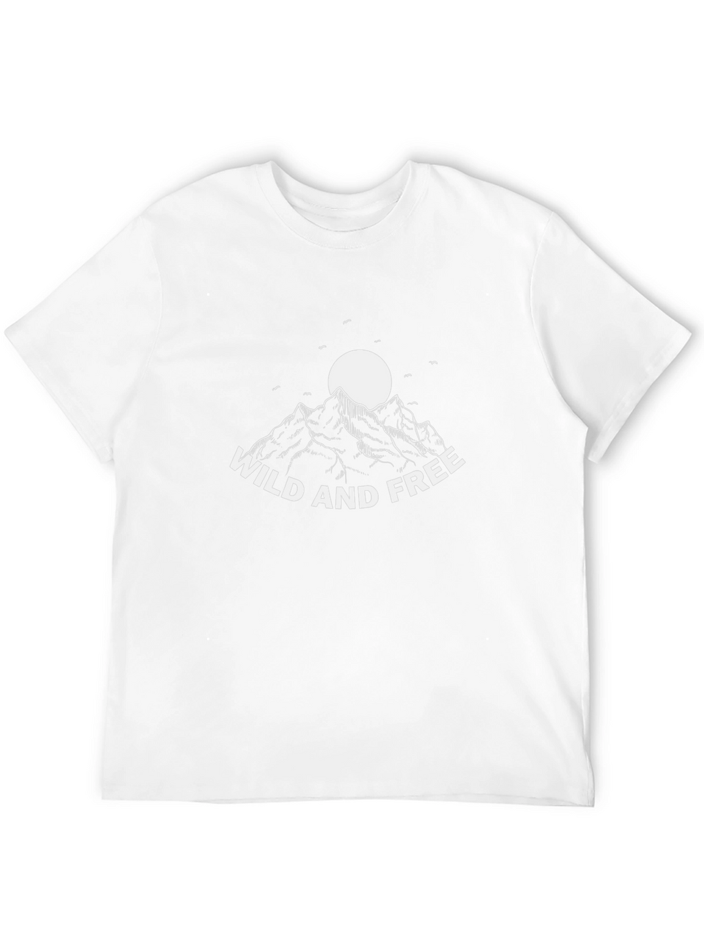 Wild and Free Mountain Graphic Tee - Black