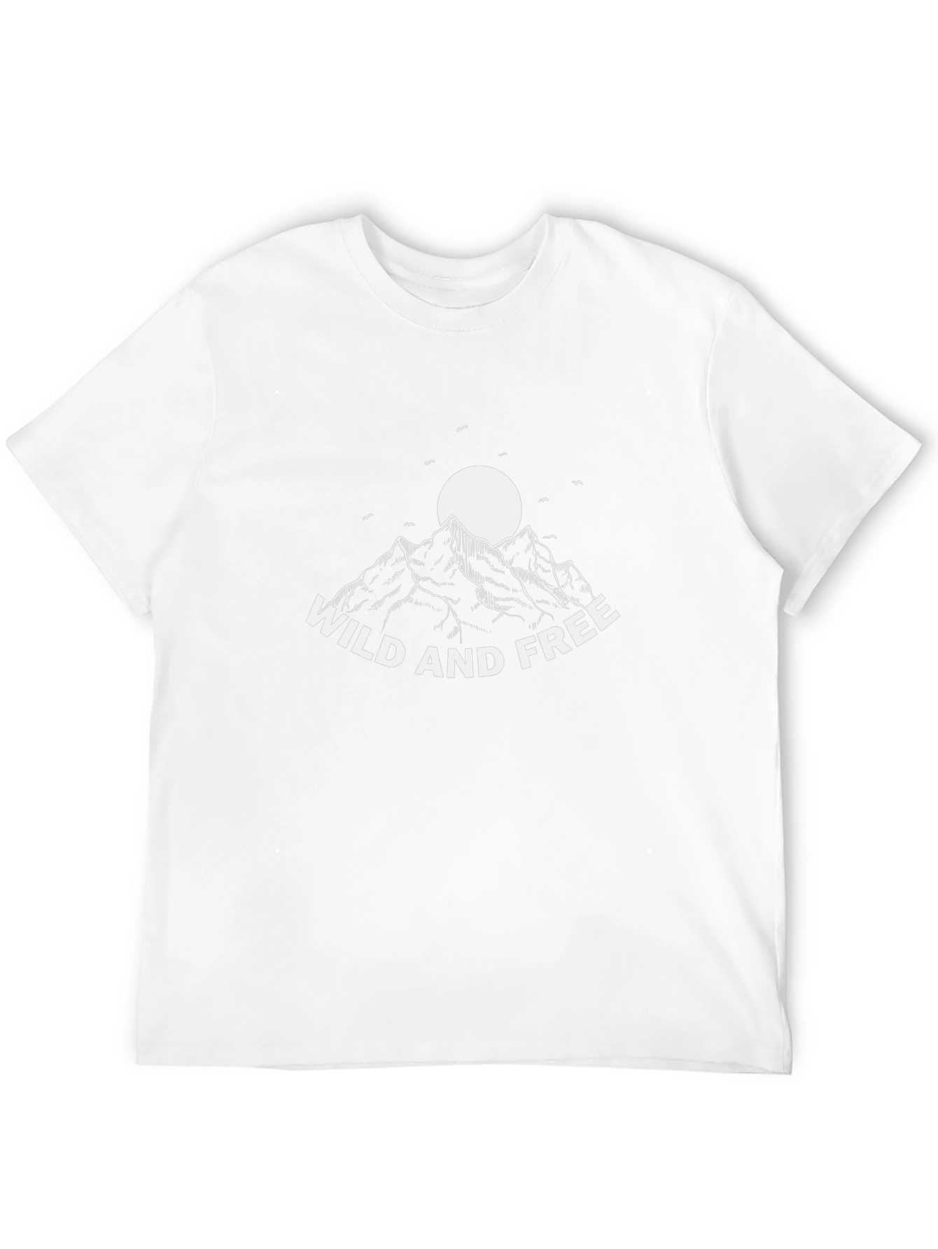 Wild and Free Mountain Graphic Tee - Black
