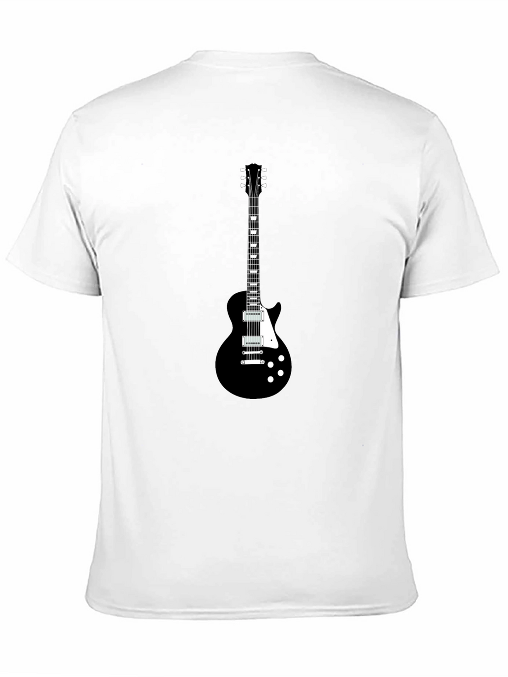 Black Guitar Graphic T-Shirt - Rocker Style