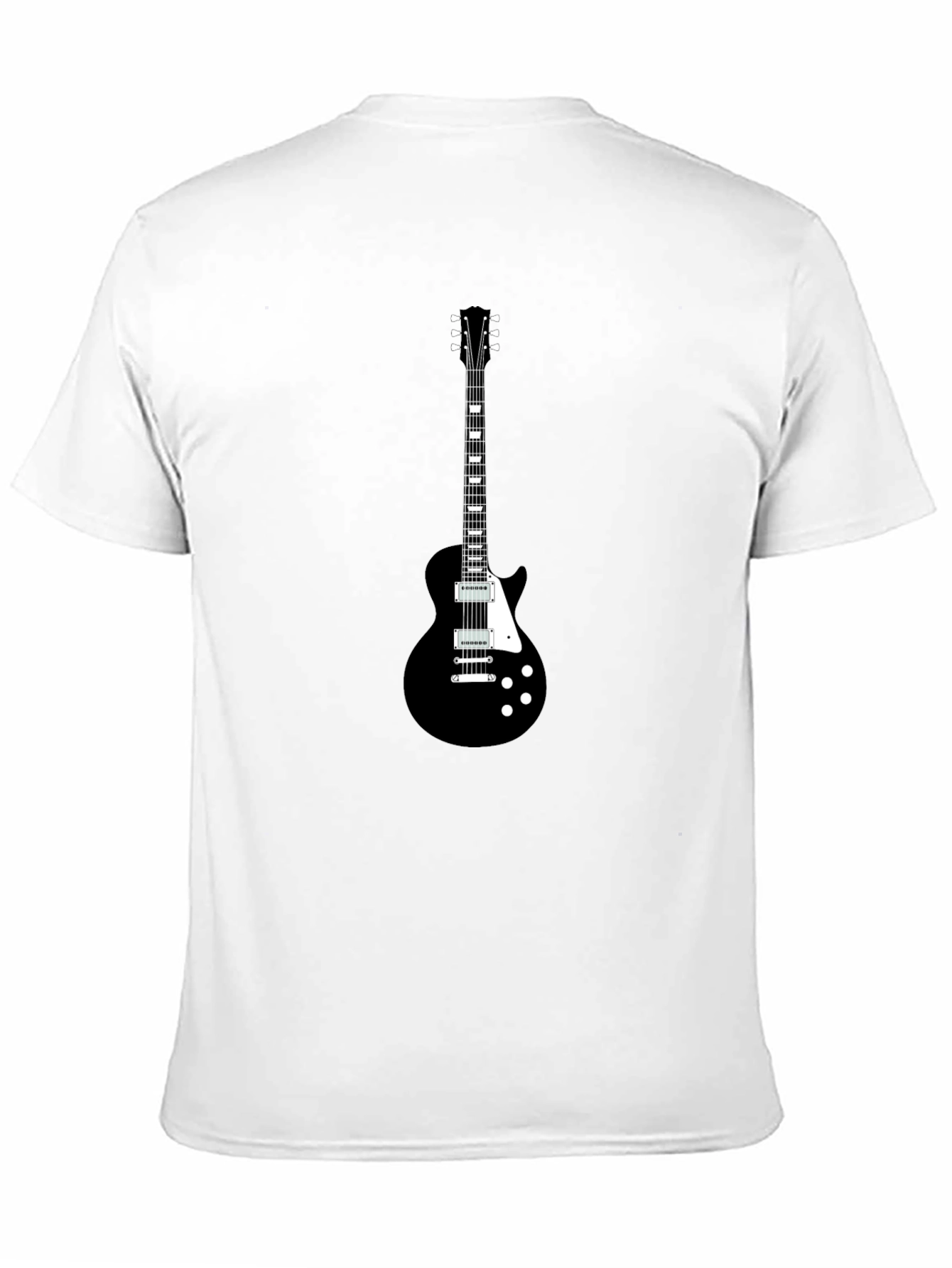Black Guitar Graphic T-Shirt - Rocker Style