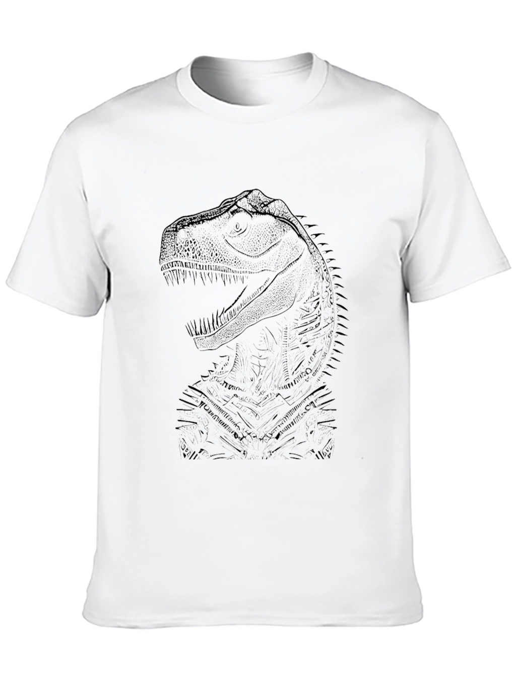 Dino Sketch Graphic Tee - Black