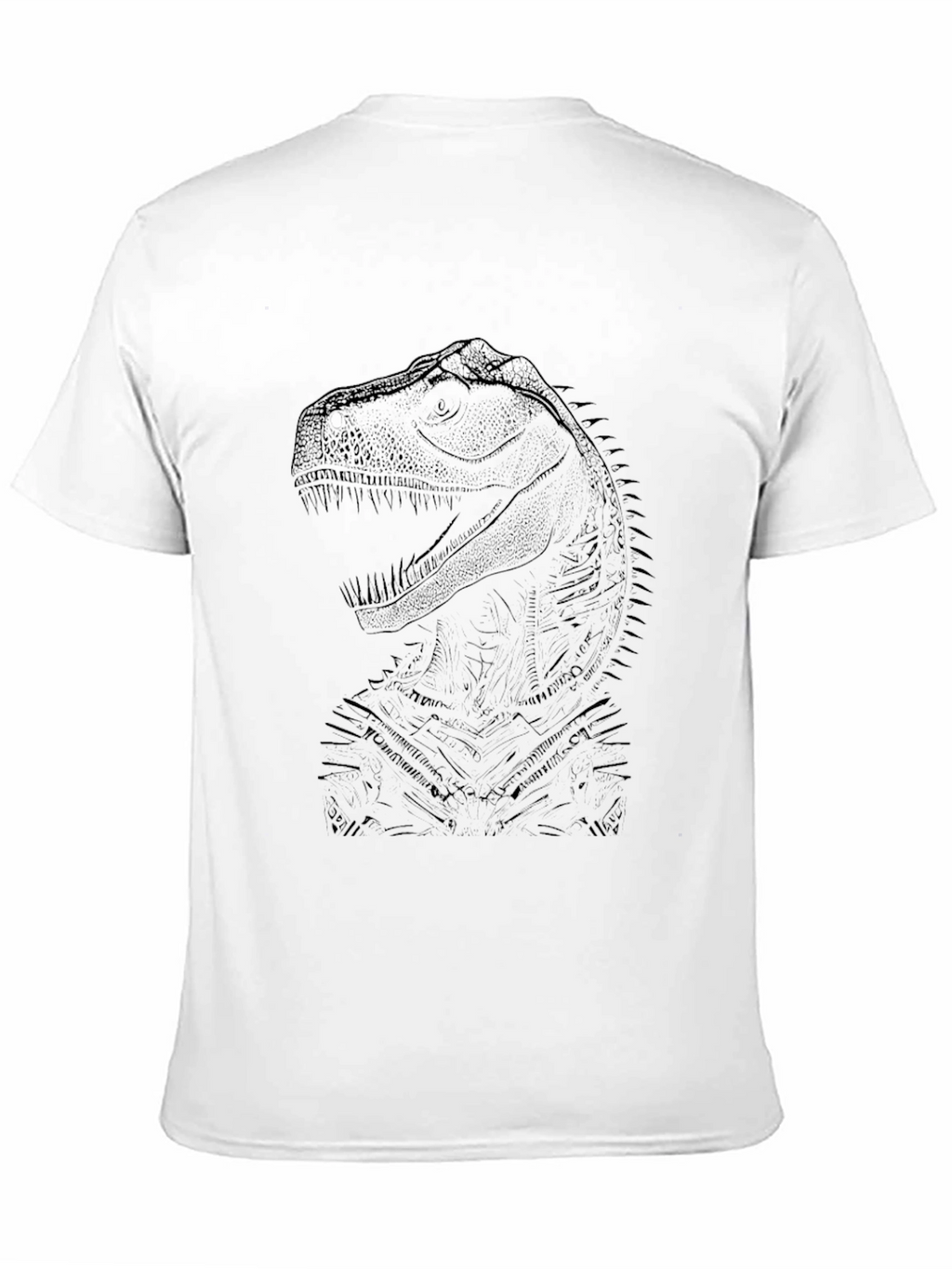 Dino Sketch Graphic Tee - Black