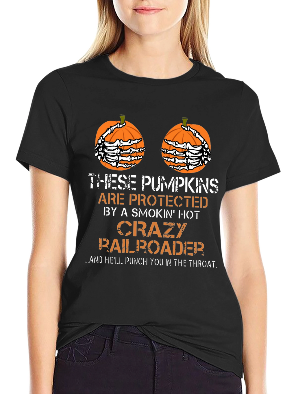 Funny Halloween Pumpkin T-Shirt