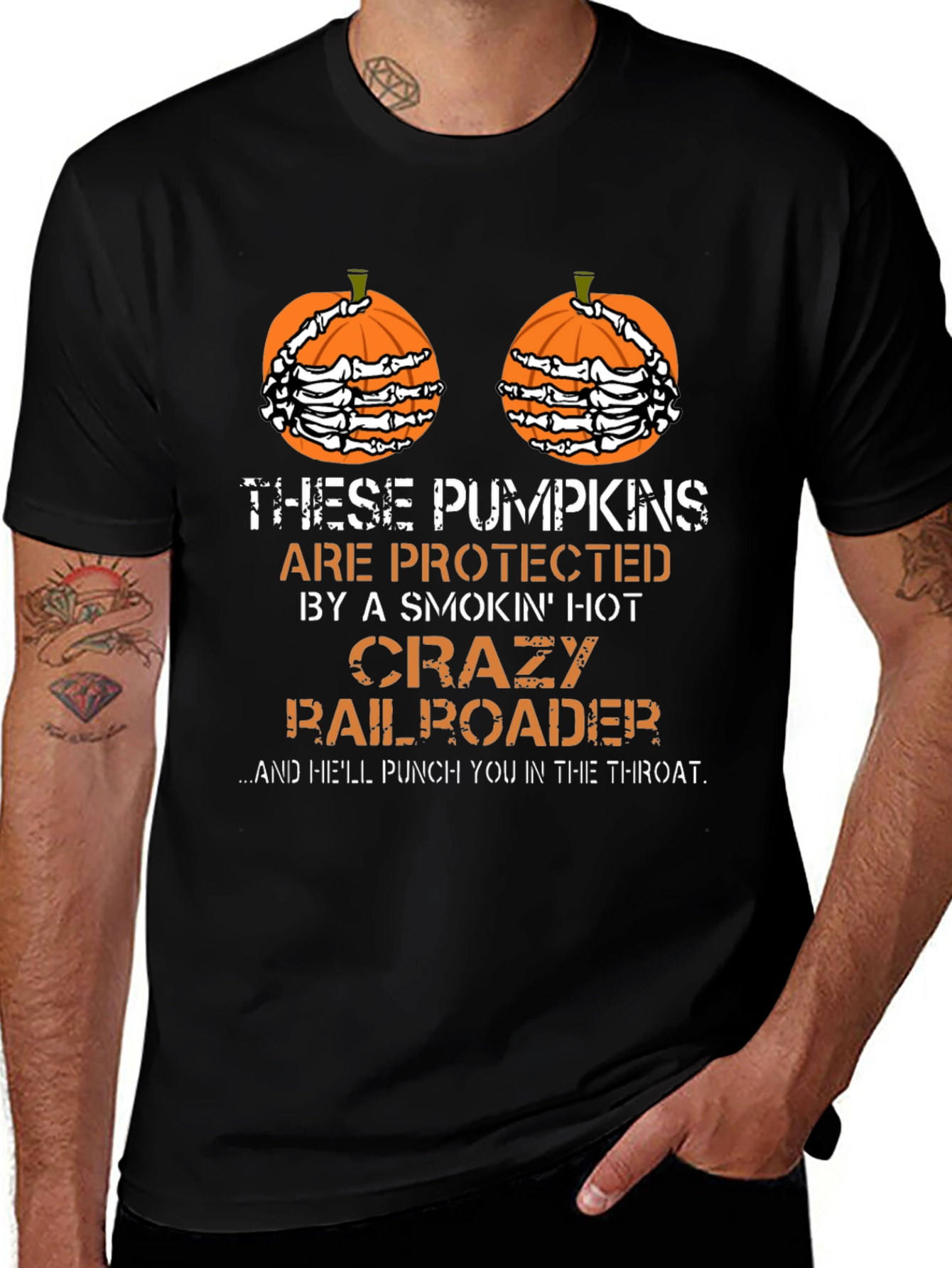 Funny Halloween Pumpkin T-Shirt
