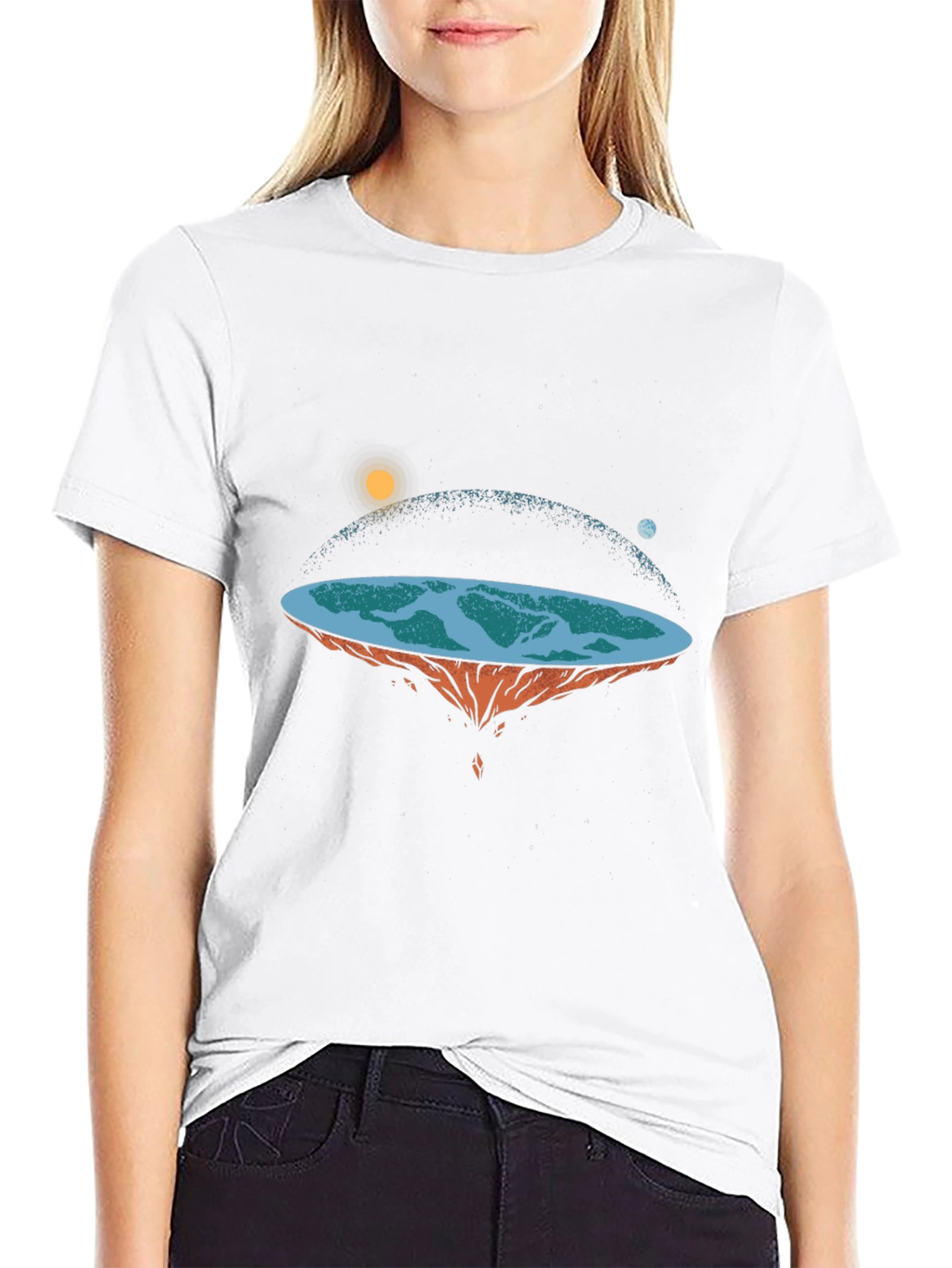 Flat Earth Graphic Tee
