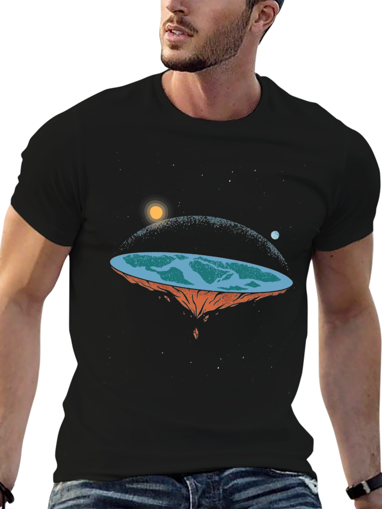 Flat Earth Graphic Tee
