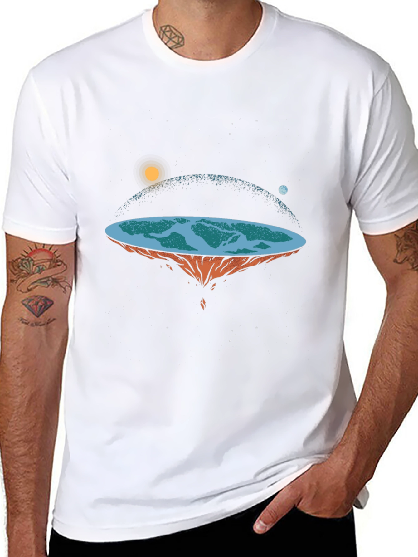 Flat Earth Graphic Tee
