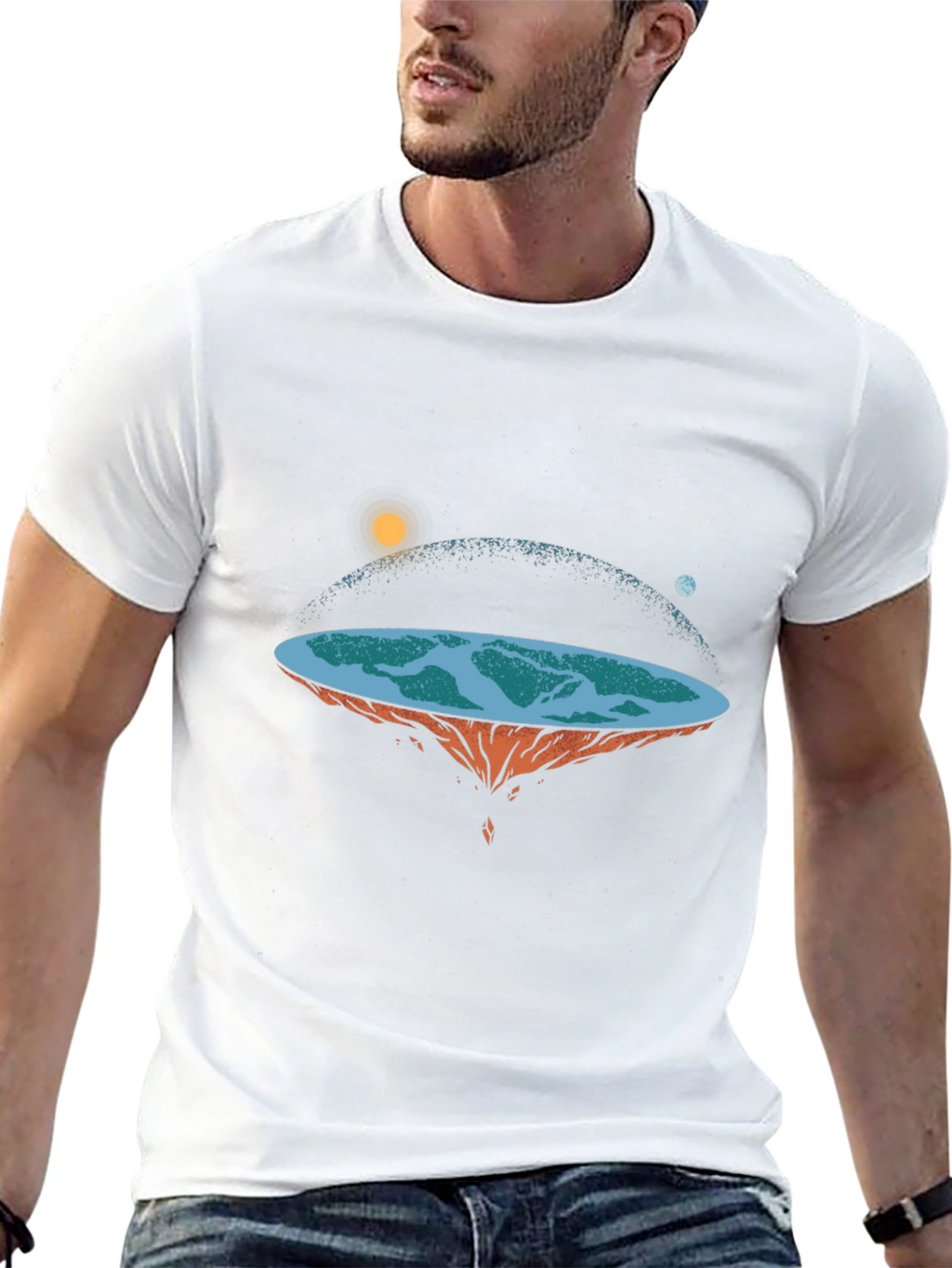 Flat Earth Graphic Tee