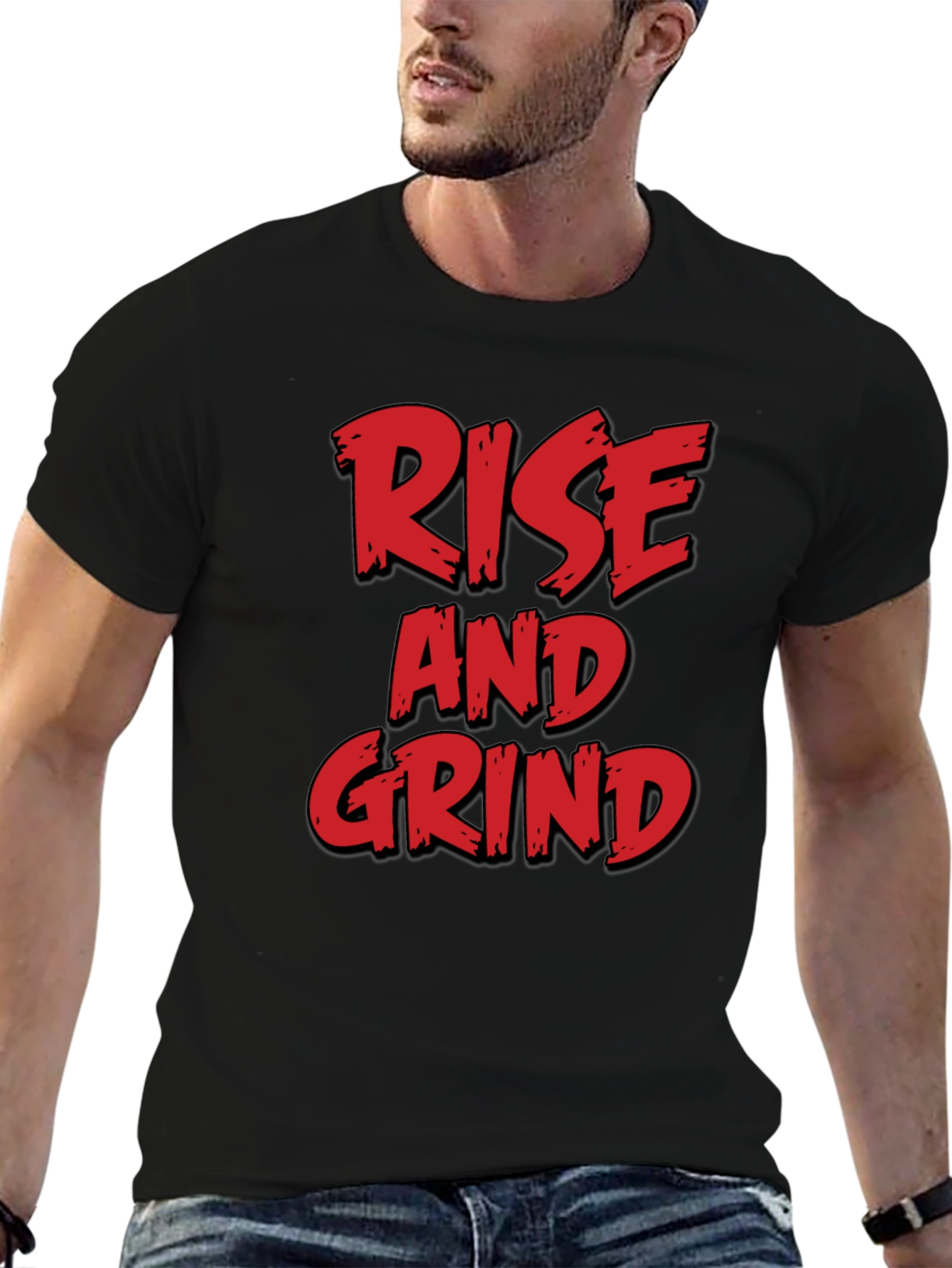 Rise and Grind Graphic Tee - Black T-Shirt