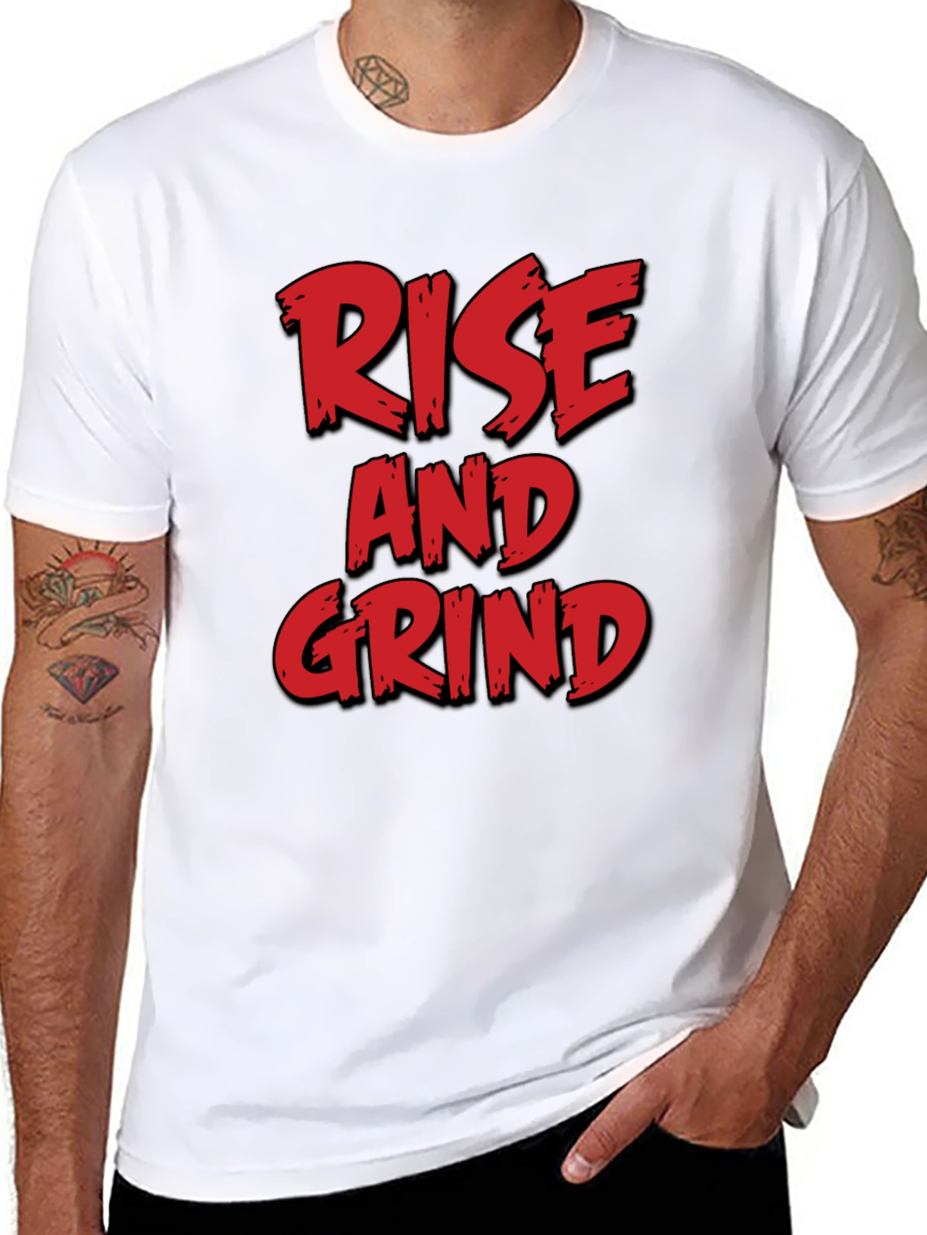 Rise and Grind Graphic Tee - Black T-Shirt