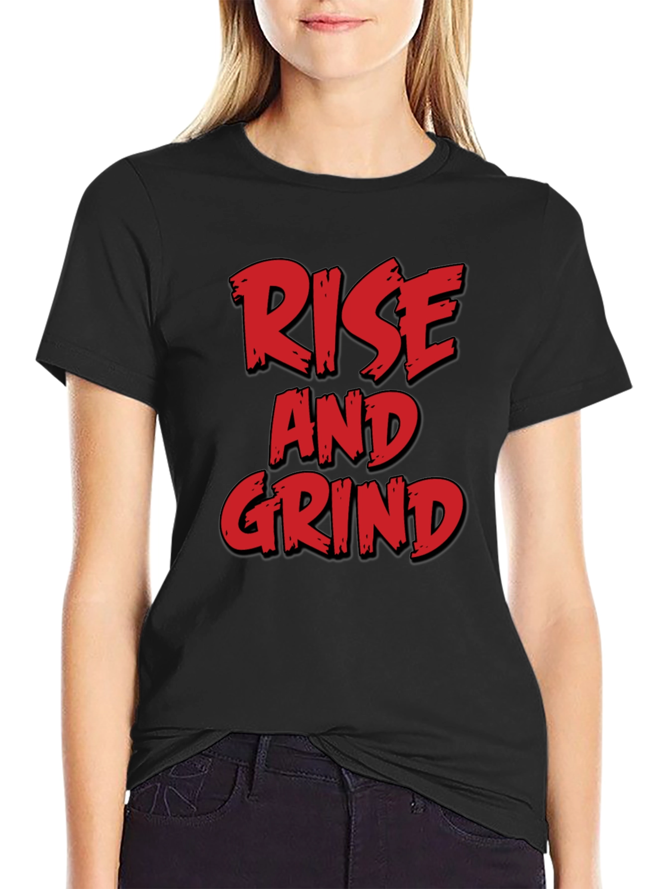 Rise and Grind Graphic Tee - Black T-Shirt