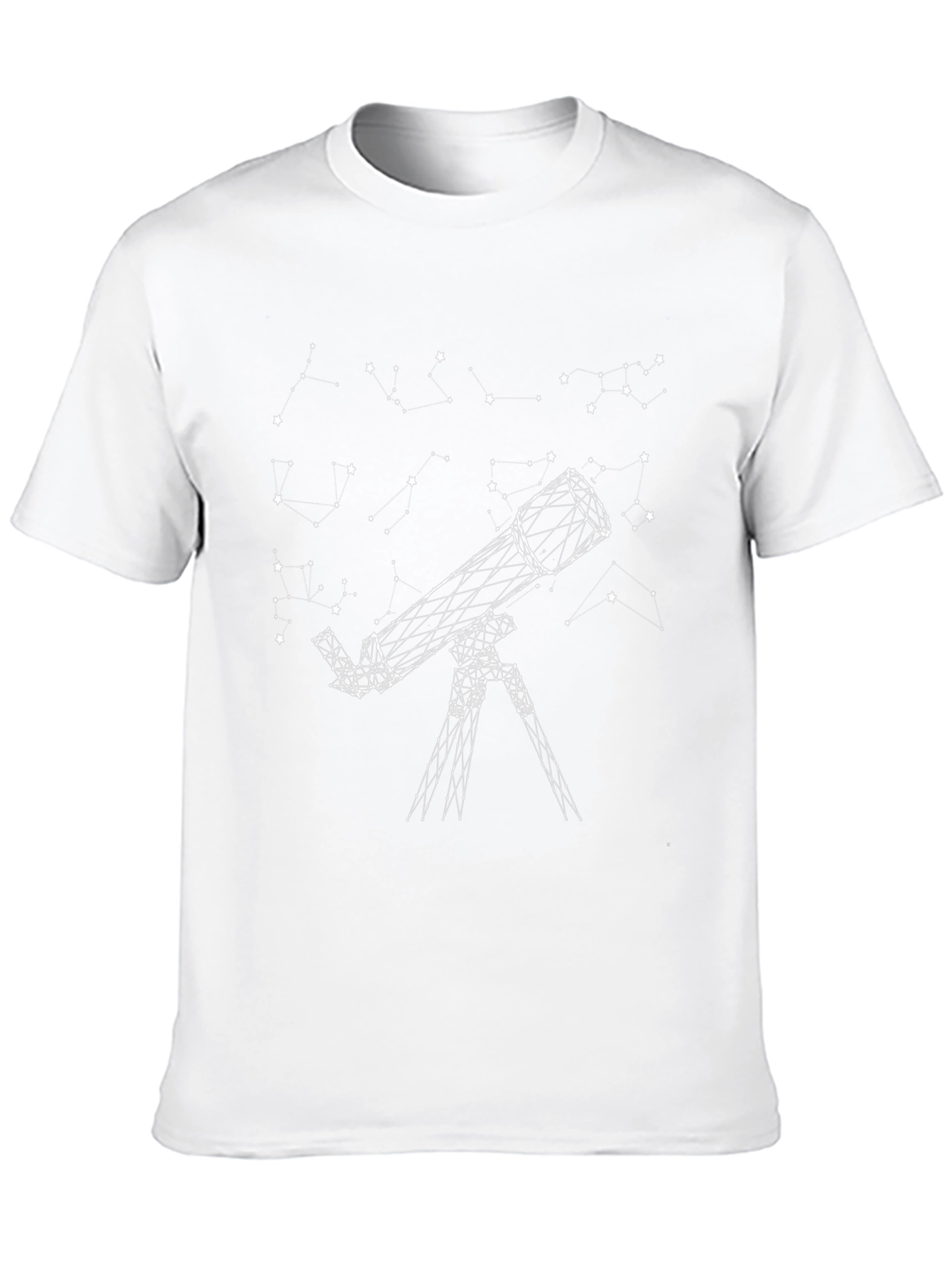 Telescope Constellation Graphic Black T-Shirt