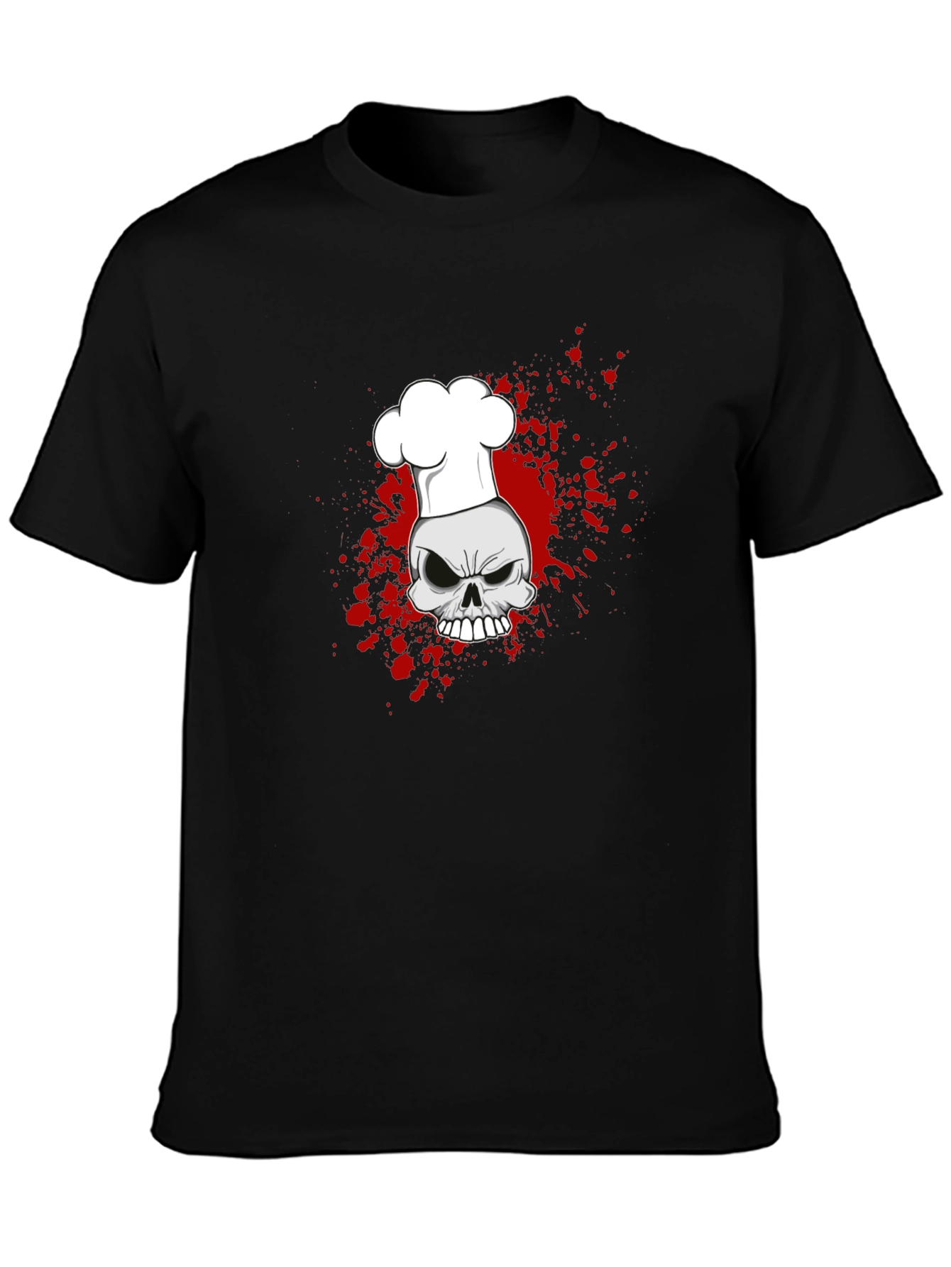 Chef Skull Graphic Tee - Culinary Horror Style