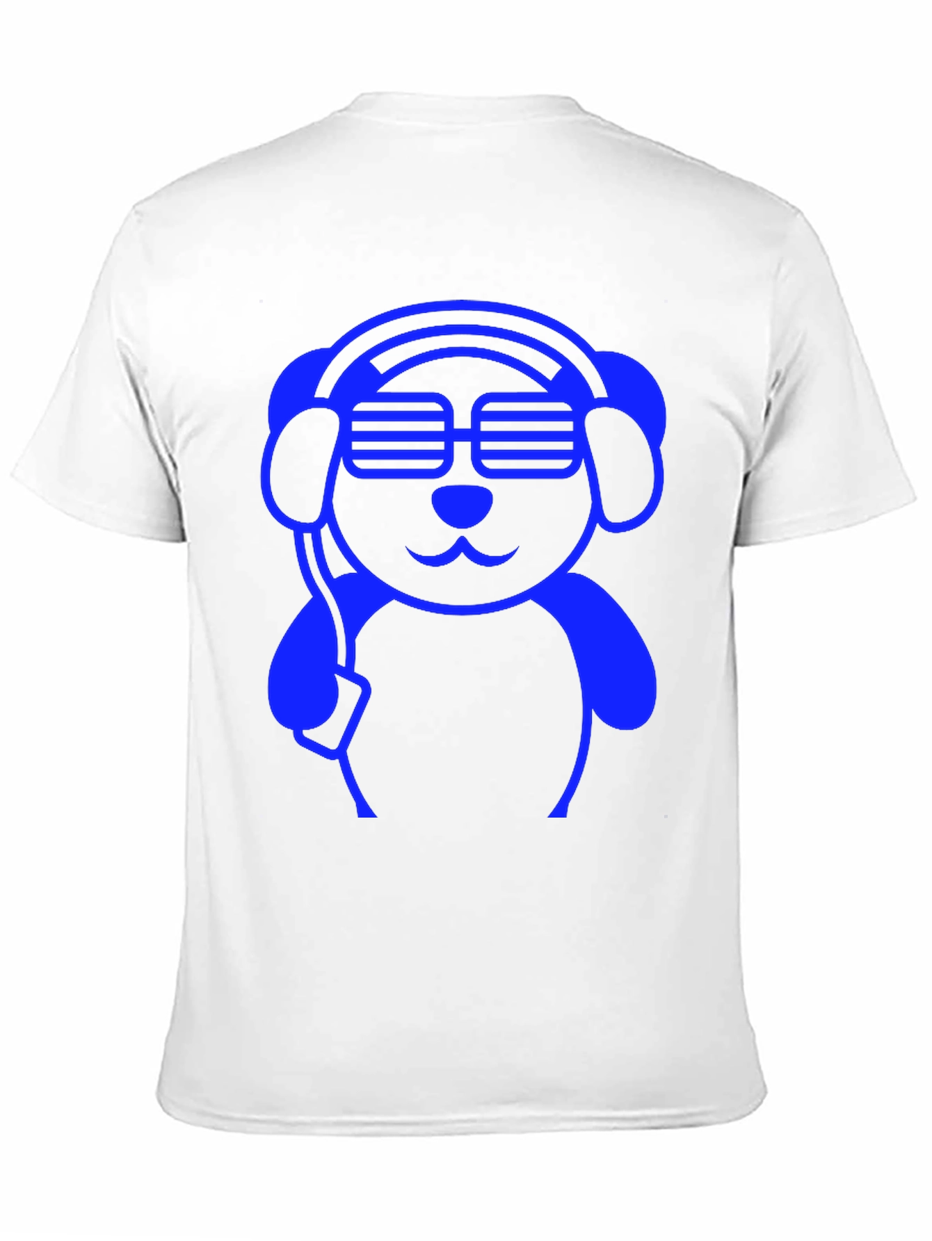 Cool Blue DJ Dog Graphic Tee