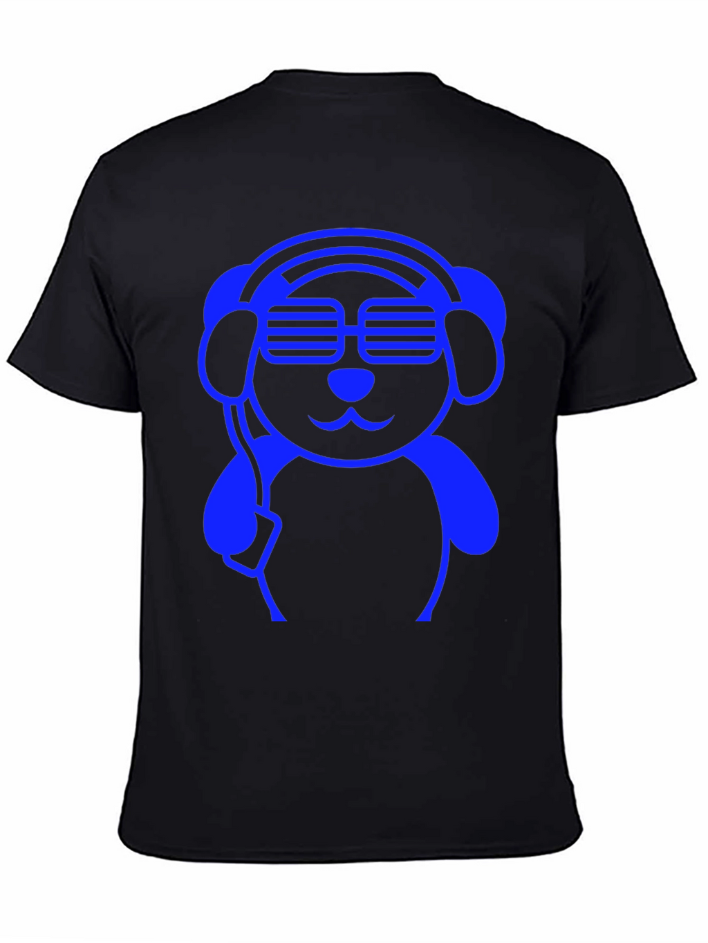 Cool Blue DJ Dog Graphic Tee