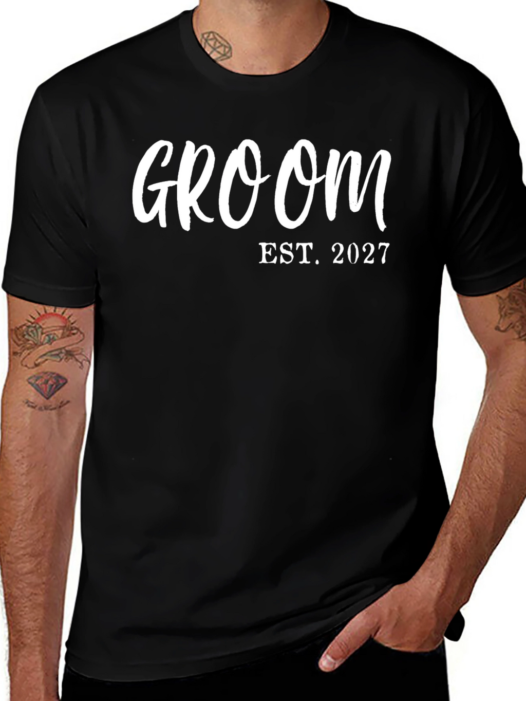 Groom Est. 2027 Wedding T-Shirt