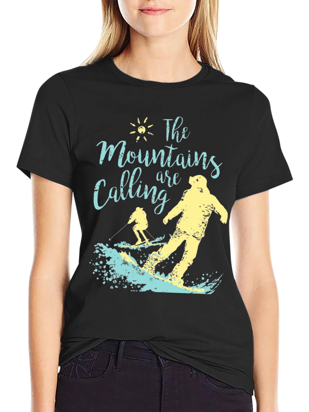 Mountains Calling T-Shirt - Ski and Snowboard Tee
