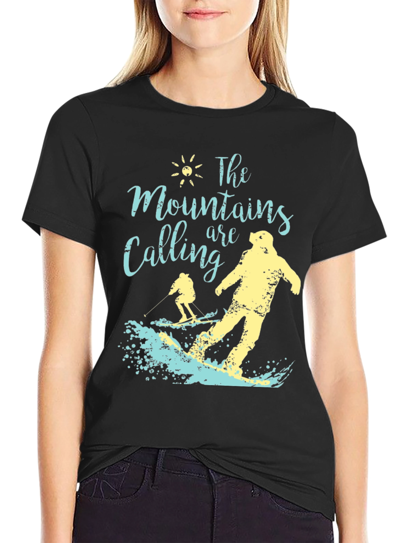 Mountains Calling T-Shirt - Ski and Snowboard Tee