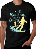 Mountains Calling T-Shirt - Ski and Snowboard Tee