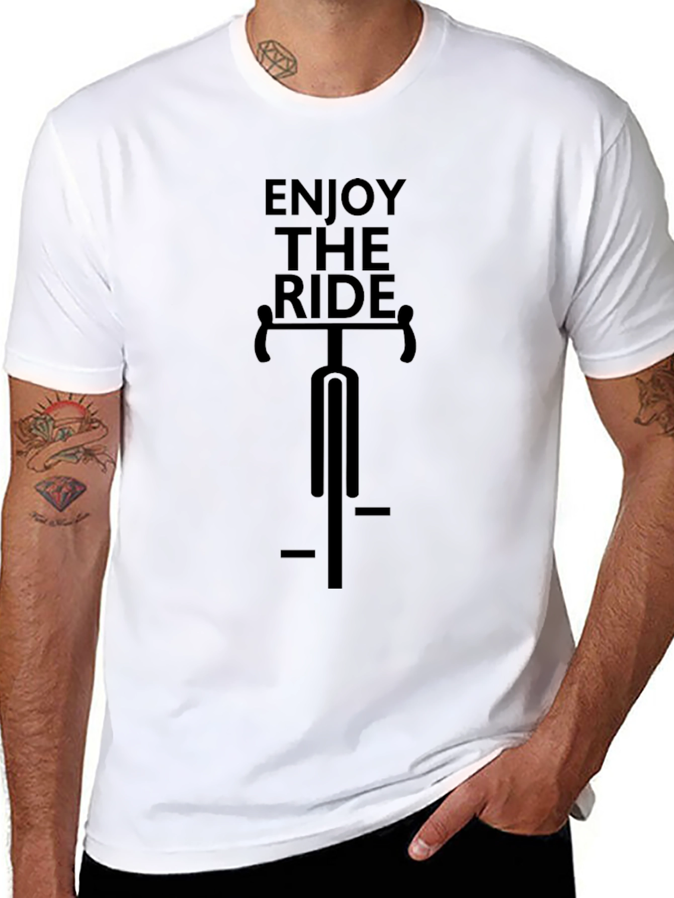 Enjoy The Ride Graphic T-Shirt - Black