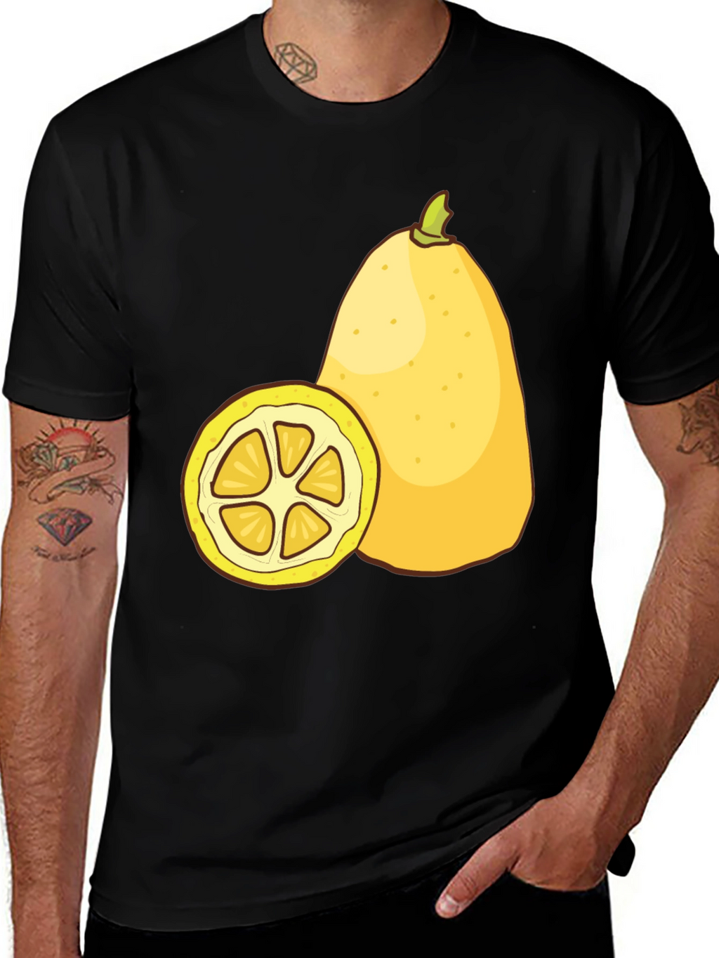 Citrus Fruit Graphic Tee - Refreshing Summer Style