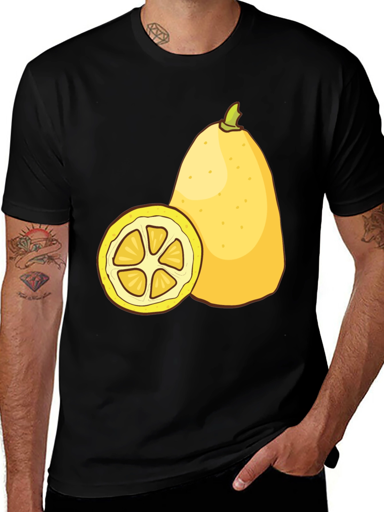 Citrus Fruit Graphic Tee - Refreshing Summer Style