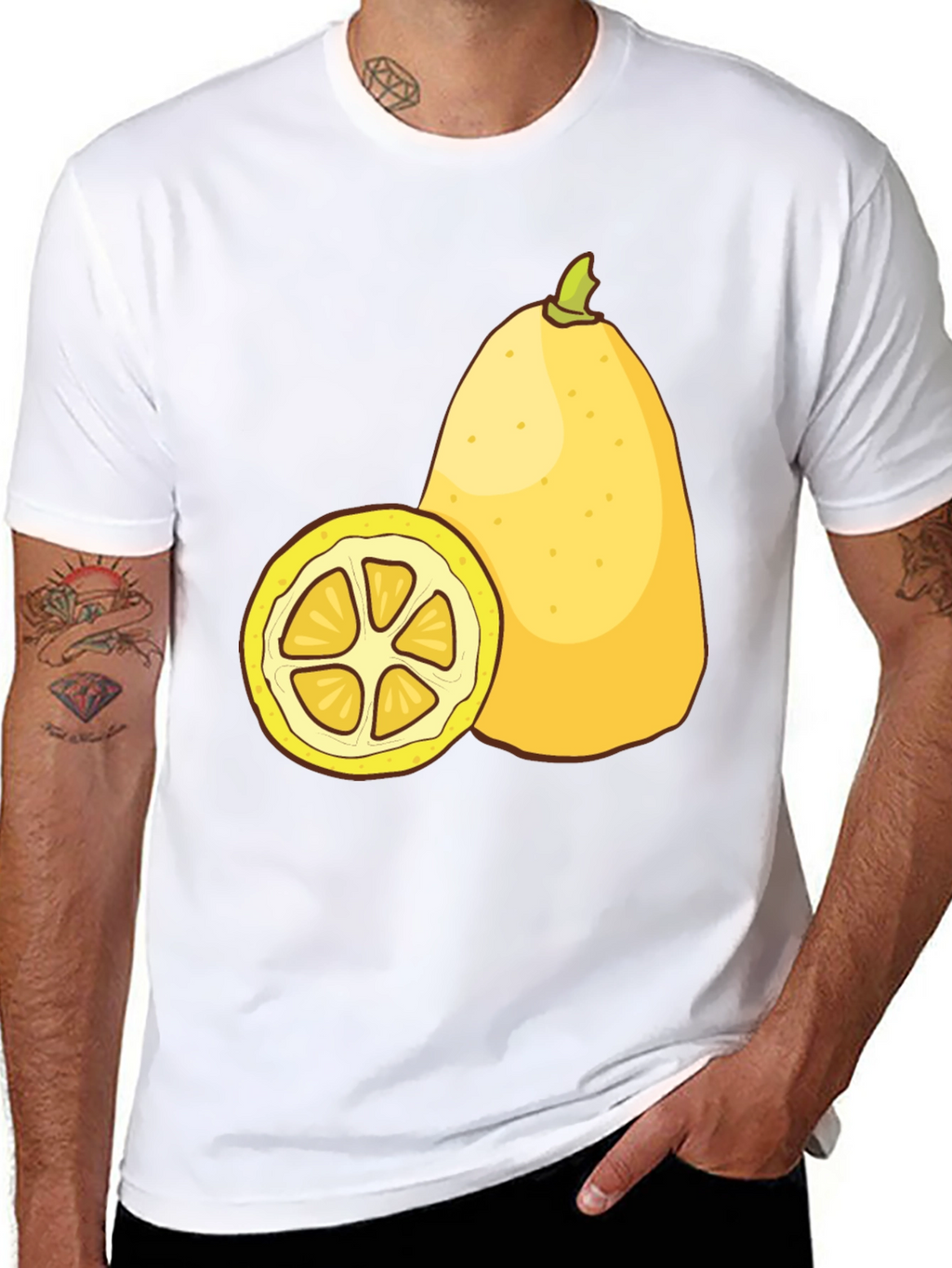 Citrus Fruit Graphic Tee - Refreshing Summer Style