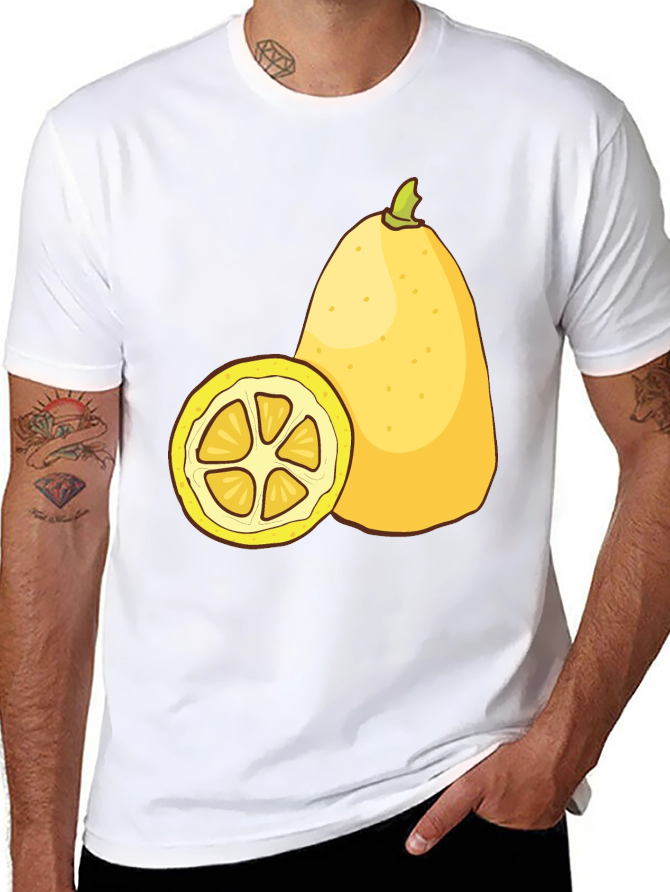Citrus Fruit Graphic Tee - Refreshing Summer Style