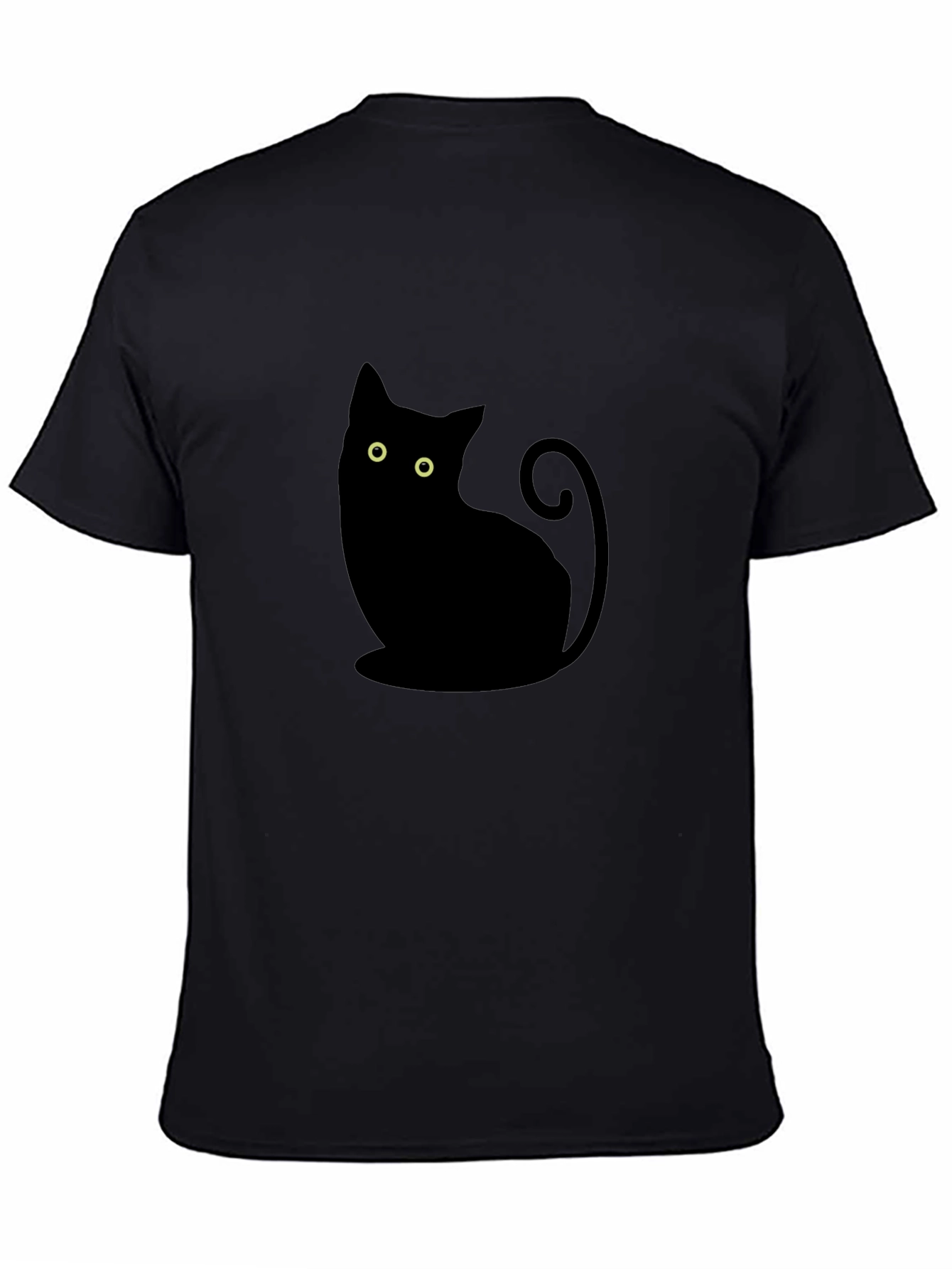 Black Cat Silhouette T-Shirt - Stylish & Comfortable