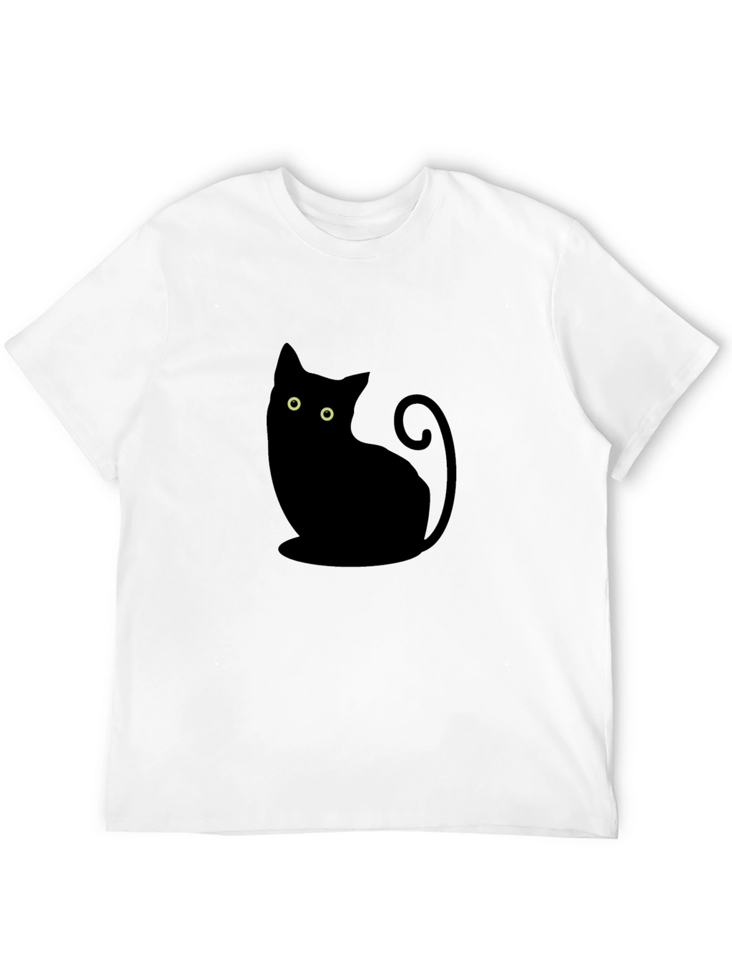 Black Cat Silhouette T-Shirt - Stylish & Comfortable
