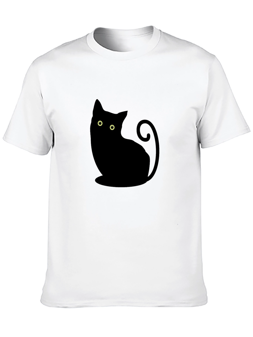 Black Cat Silhouette T-Shirt - Stylish & Comfortable