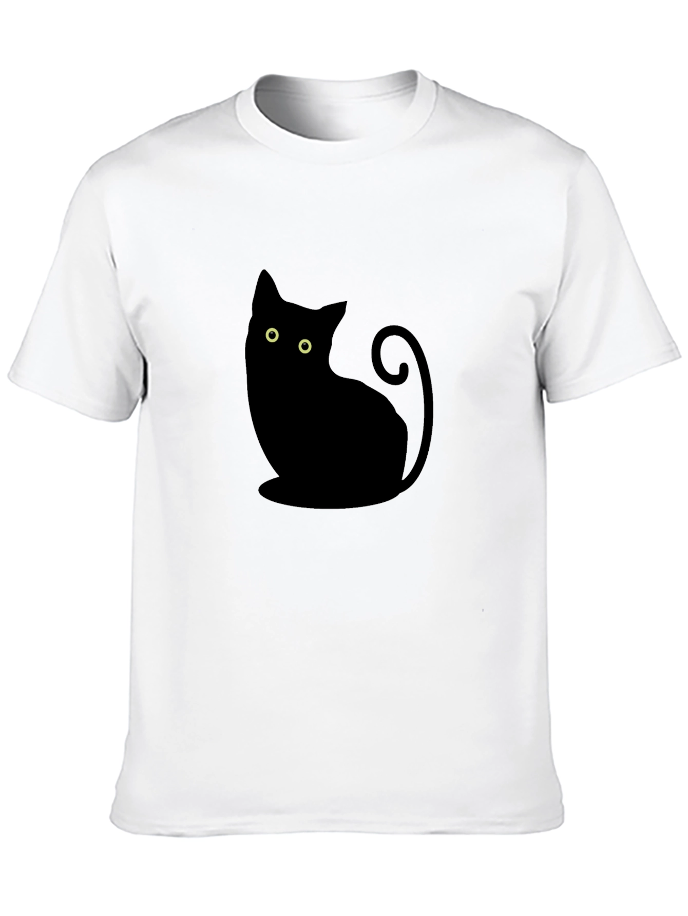 Black Cat Silhouette T-Shirt - Stylish & Comfortable