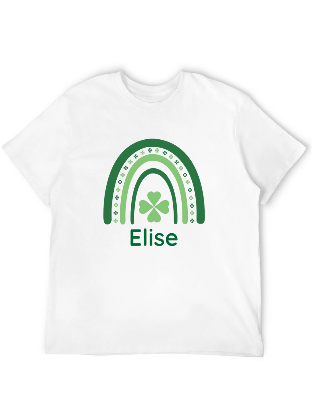 St. Patricks Day Elise Shamrock Rainbow T-Shirt