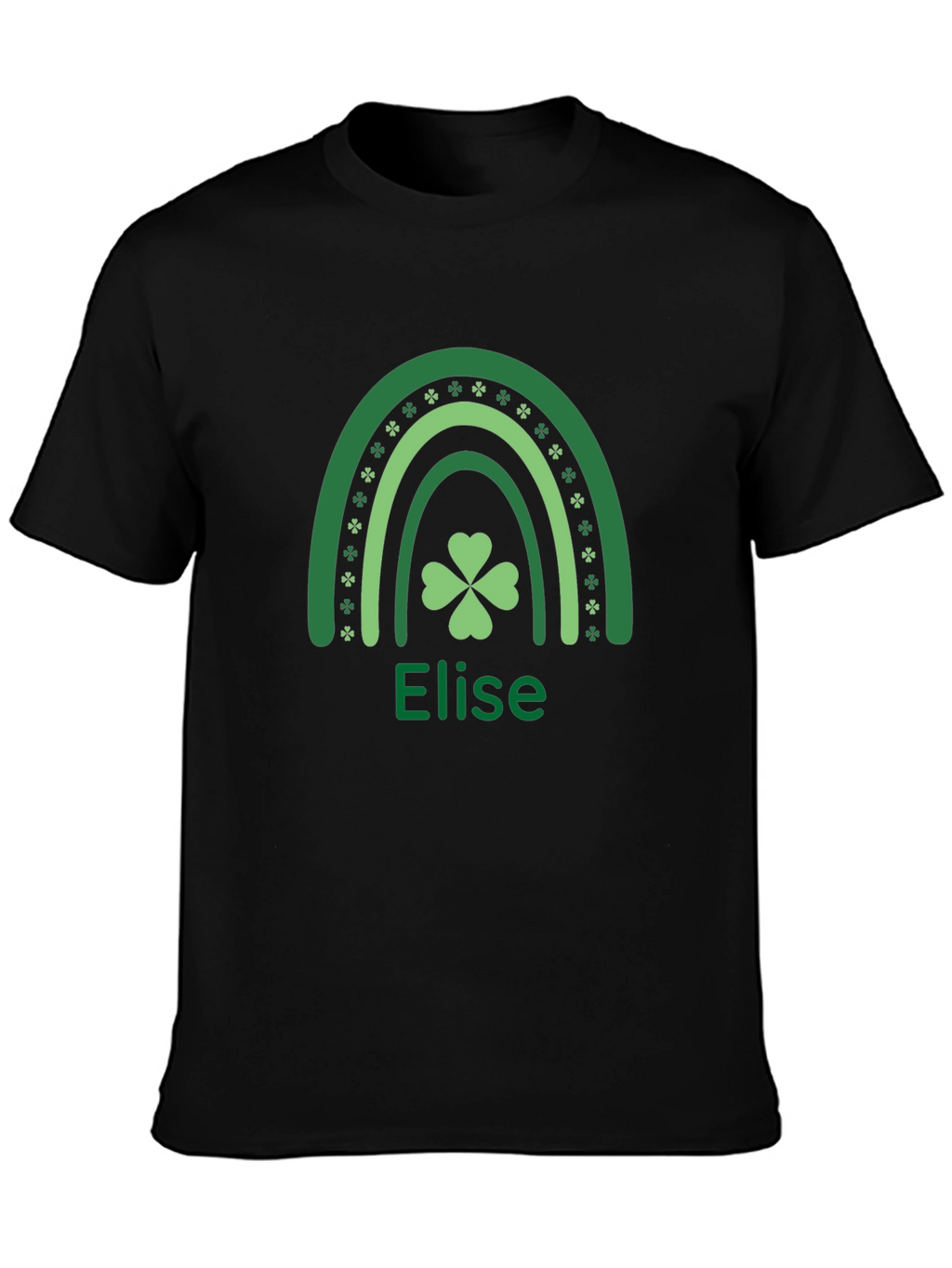 St. Patricks Day Elise Shamrock Rainbow T-Shirt