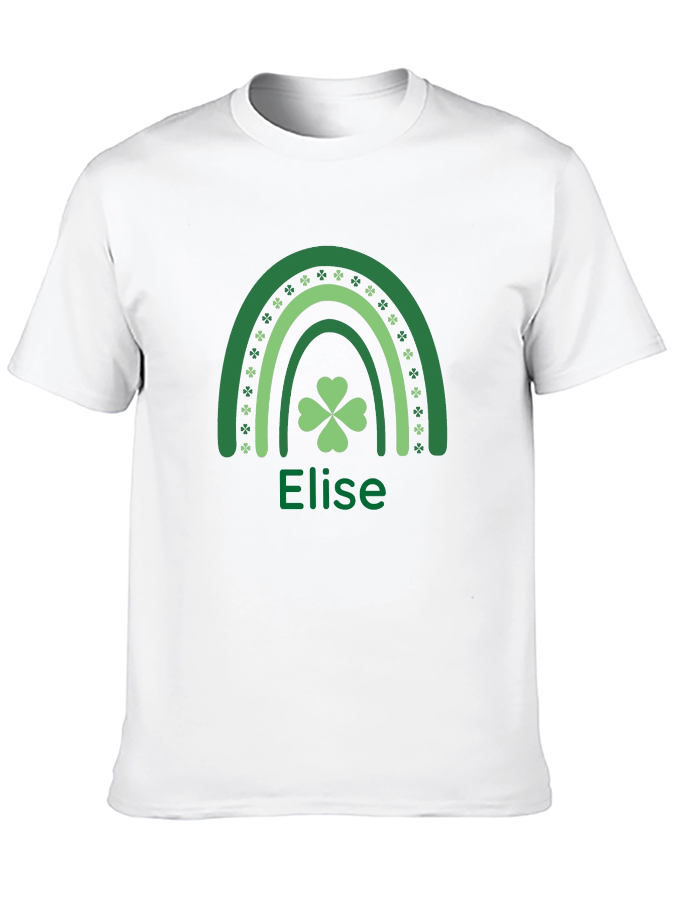 St. Patricks Day Elise Shamrock Rainbow T-Shirt
