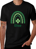 St. Patricks Day Elise Shamrock Rainbow T-Shirt
